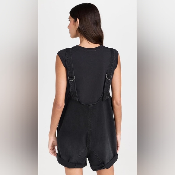 Free People High Roller Shortall Overalls - Picture 2 of 8